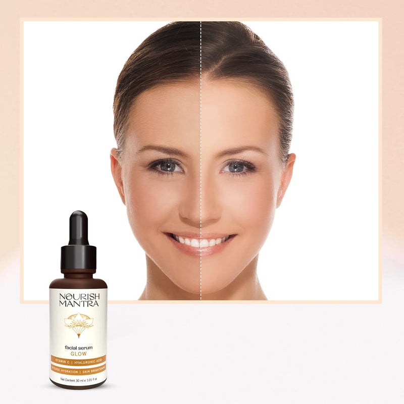 Nourish Mantra Glow Serum Vitamin C Vitamin E No Parabens Sulphates Glow serum for oily dry skin - Image 3