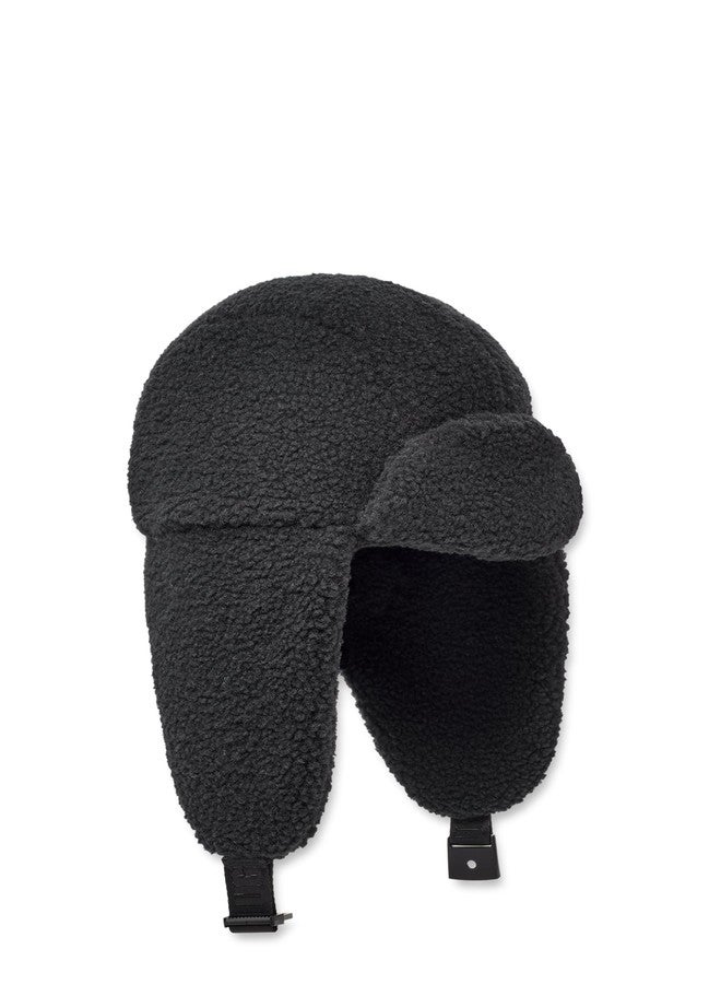 UGG Men's UGGFluff Trapper Hat, Black, s/m - Image 2