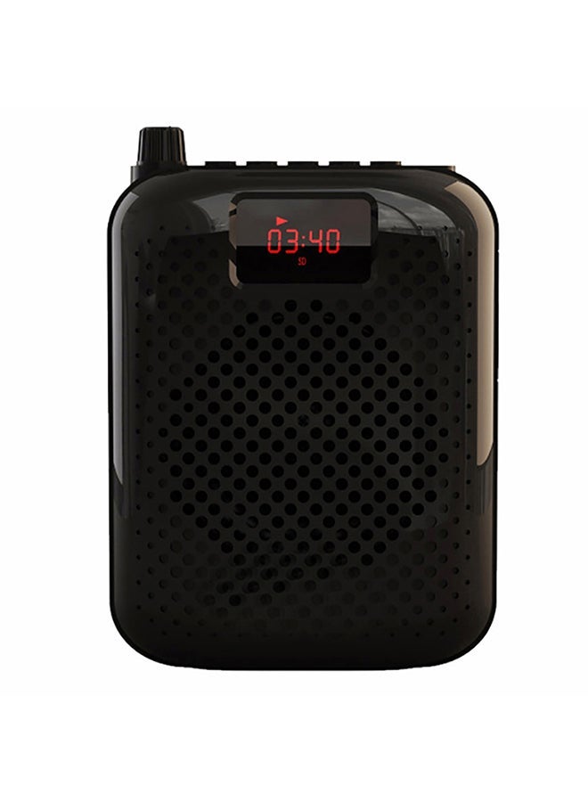 NIBEMINENT K500 Voice Amplifier Loudspeaker Wired Microphone Belt Bluetooth Audio Speaker XDY37388 Black  - Image 1