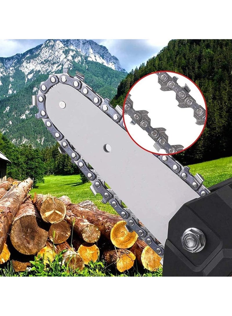 Generic Cordless Chainsaw One Hand 6 Inch Small Chain Saw With 21V Rechargeable Battery Portable Cutting Tool For Tree Branch Trimming Wood Gardening Mini Electric Chainsaw Kit, Adjustable Speed  - Image 4