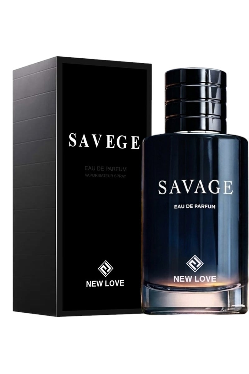 NEW LOVE Savage by New Love for Men - Eau de Parfum 100ml - Image 2