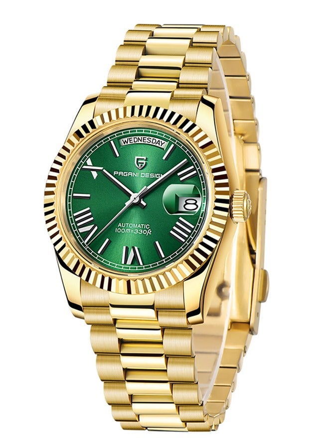 باغاني ديزاين ساعات رجالية فاخرة ، ساعة أوتوماتيكية 36 مللي متر ، زجاج ياقوتي ، ميكانيكية ، حركة 10 بار ، 16 - Image 1