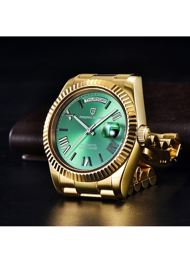 باغاني ديزاين ساعات رجالية فاخرة ، ساعة أوتوماتيكية 36 مللي متر ، زجاج ياقوتي ، ميكانيكية ، حركة 10 بار ، 16 - Image 4