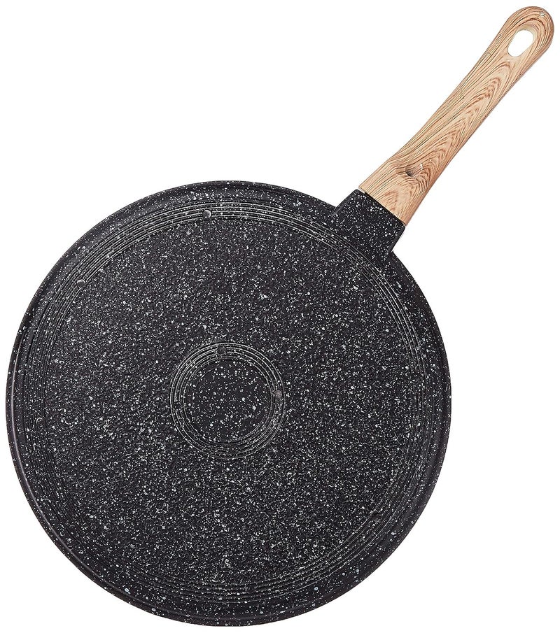 Brand - Solimo Solimo Die Cast Aluminium Non Stick Tawa 28cm 5 layer coating Black - Image 4