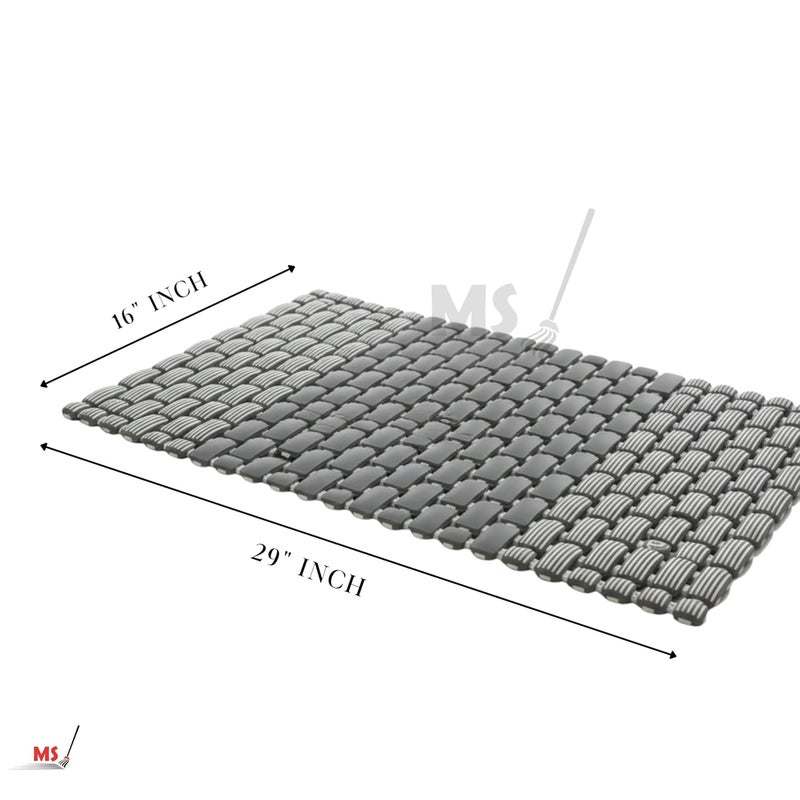 MS DIAMOND Anti Skid Bathroom Shower Mat, Non Slip Bathtub Floor Mat with Suction Cups (1, Multicolor) - Image 5