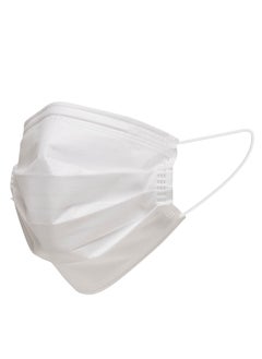 MedOne 50-Pieces 3 Ply Disposable White Face Mask For Adults Individually Packed  - Image 4