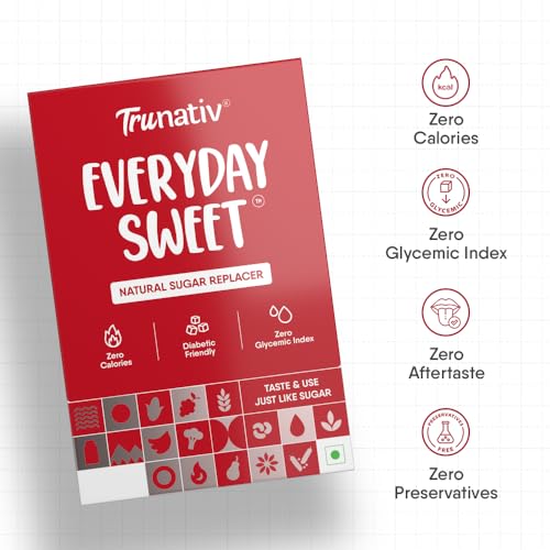 Trunativ Everyday Sweet | Monkfruit Sweetener Powder Loose Sugar Like Sweetener | Zero-Calorie Sugar Substitute | 1:1 Sugar Replacer for Cooking & Baking | Keto & Diabetic Friendly | 400g (Pack of 2) - Image 5