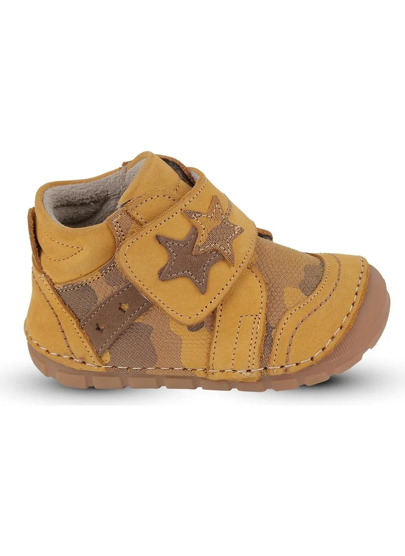 Kaptan Junior Ilkadım Genuine Leather Baby Boy Child Orthopedic Shoes Booties