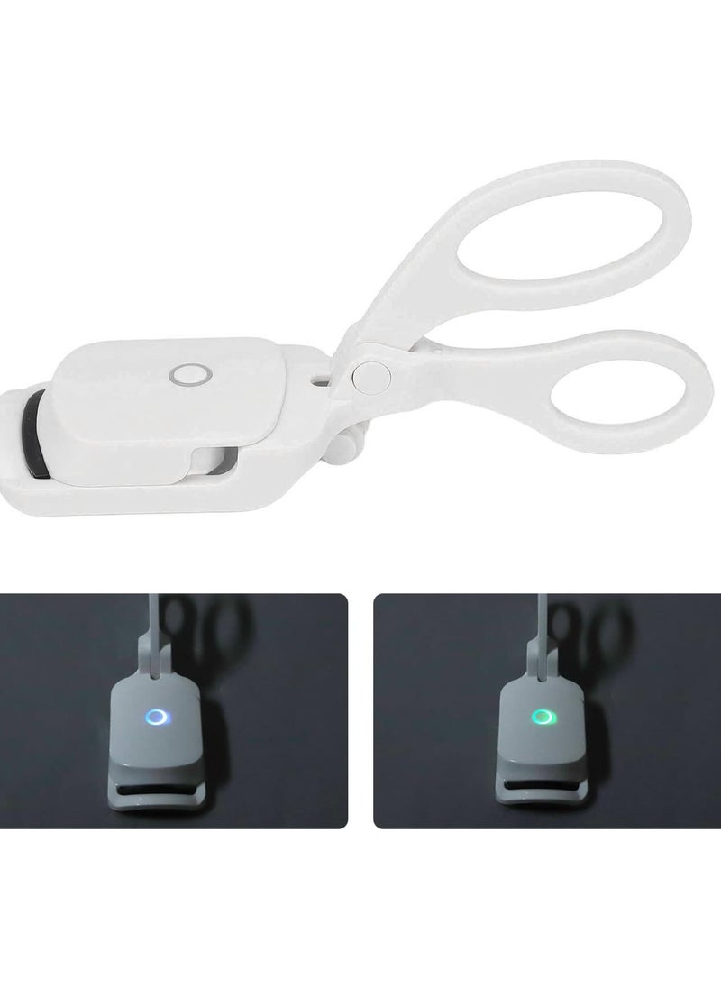 SOLARAE Electric Heated Eyelash Curler C Type Curved Clip Charging Daily Use For Soft Lashes (White)  - Image 4