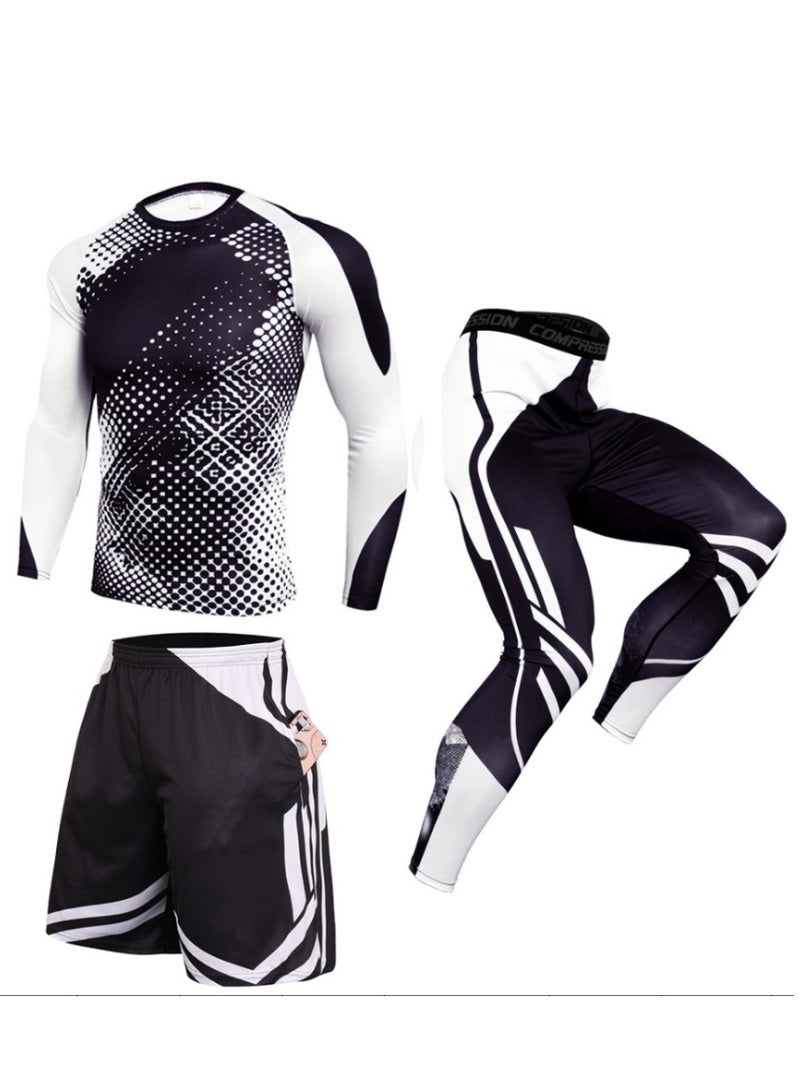 KUYING Men's Casual Sports Cycling Set 