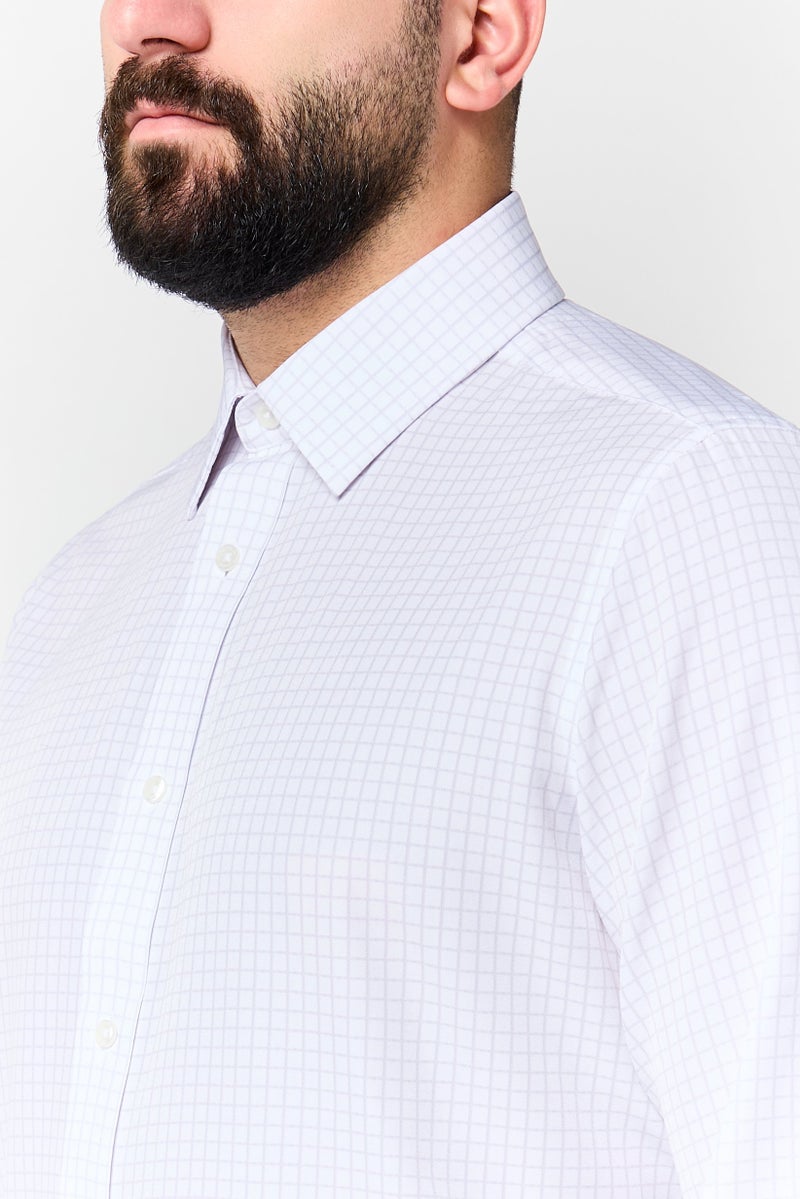 Scotch & Soda قميص رسمي بأكمام طويلة للرجال بتصميم عصري ومربعات، متعدد الألوان - Image 3