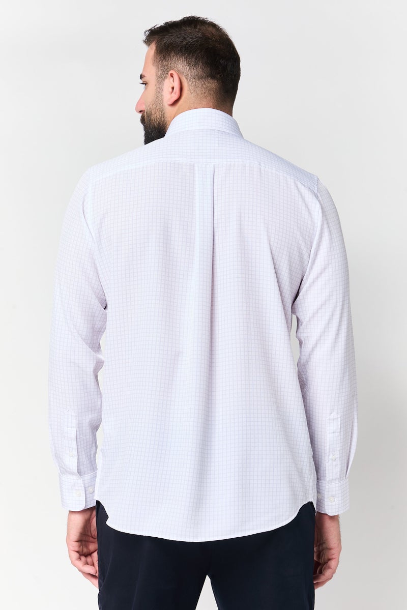 Scotch & Soda قميص رسمي بأكمام طويلة للرجال بتصميم عصري ومربعات، متعدد الألوان - Image 4