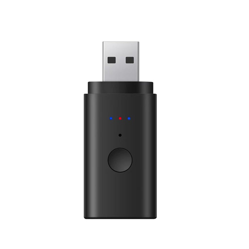 Gentechvvybuy Bluetooth V5.2 Transmitter for TV, Dual Pair Wireless Audio Transmitter Compatible with Airpods Earbuds Speaker, 3.5mm Bluetooth Adapter for Flight, TV, PC, Gym Equipment, and Gaming Consoles - Image 1