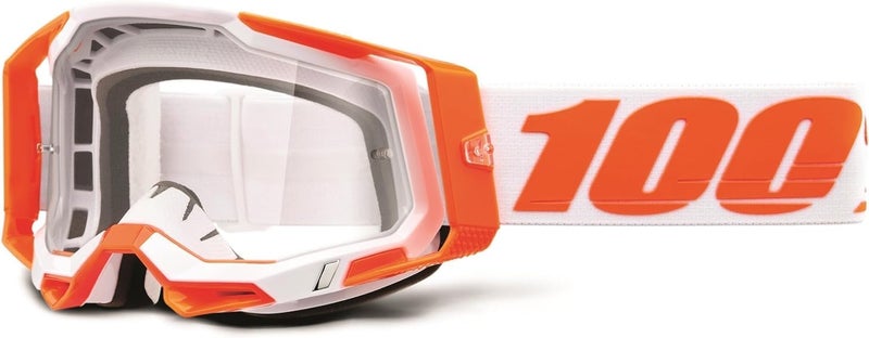 100% RACECRAFT 2 Goggle Orange - Clear Lens