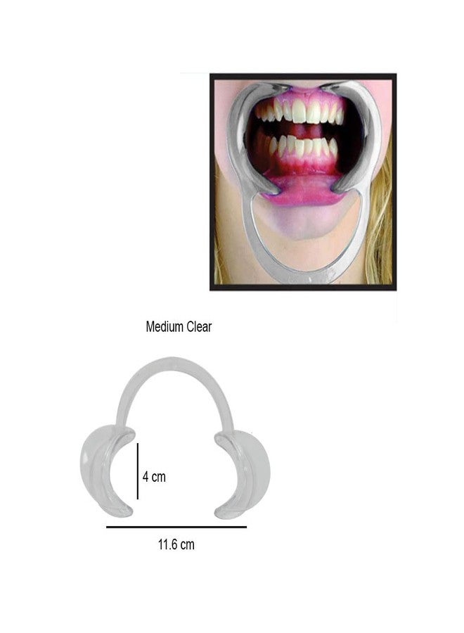 Dentosmile Flexi Premium Cheek/Lip Retractor C-Shape Mouth Opener Size Medium (Clear) (10) - Image 4