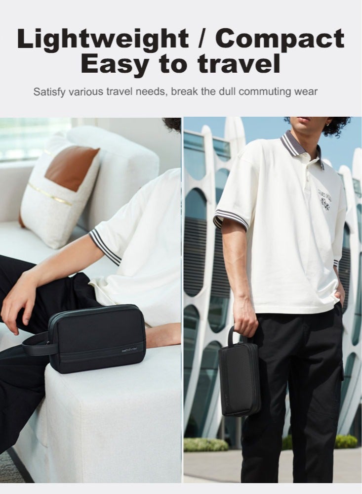 ARCTIC HUNTER Casual Clutch Bag, Durable Phone Wallet  Handbag for Men, Black - Image 2