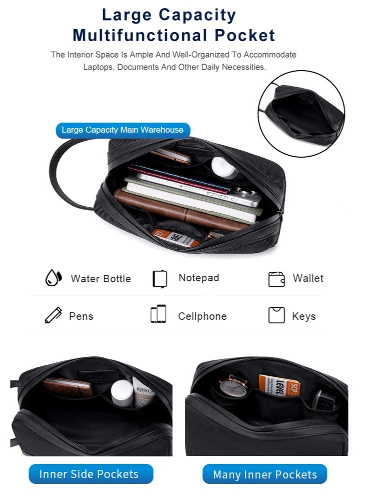 ARCTIC HUNTER Casual Clutch Bag, Durable Phone Wallet  Handbag for Men, Black - Image 4