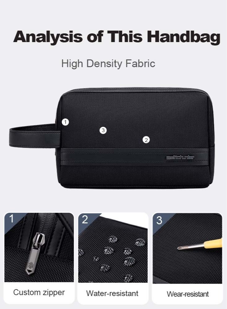 ARCTIC HUNTER Casual Clutch Bag, Durable Phone Wallet  Handbag for Men, Black - Image 5