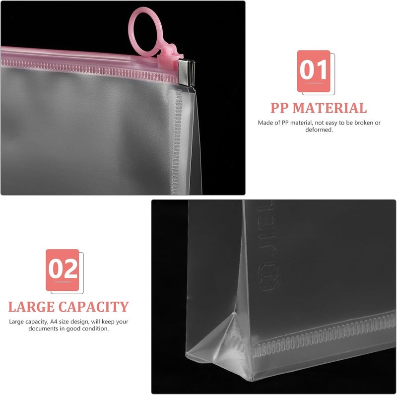 Durable versatile substance 4pcs A4 Plastic File Document Folders, Matte Frosted Large Capacity File Holders with Colored Edges, Document Organizers for Office and School Use Global flexible assemble picks Locally packed stock Storage transit efficiency build Practical build Varied global sizing picks Versatile application Elegant practical design Simple multi-feature practical build Instant order available stock All-round well-engineered practical build All condition resistant crafted quality Market diverse application fit Repeated use friendly design KSA market popular practical build Globally popular elegant design Freeze crack proof Multi-purpose Classic modern blend design Light & sturdy Systematic nationwide ship Ready post purchase fulfill Fast warehouse picking Global versatile design Transparent body - Image 3