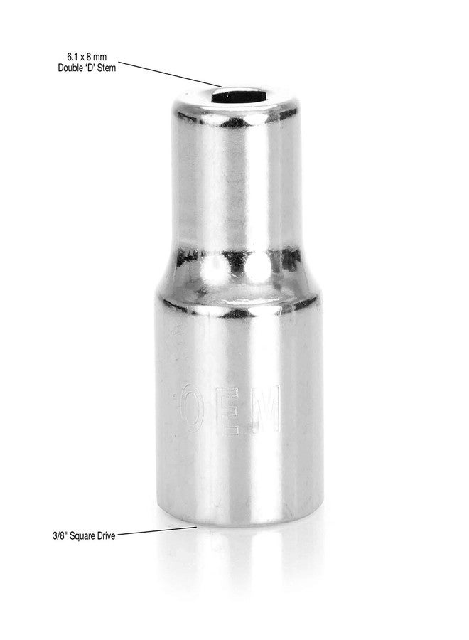 أو إي إم تولز مقبس ممتص الصدمات بمحرك 3/8 بوصة من OEMTOOLS 25284، لإزالة واستبدال ممتصات الصدمات في سيارات GM ذات الهيكل X وJ، مصمم ليناسب ساق D المزدوجة في سيارات GM - Image 4