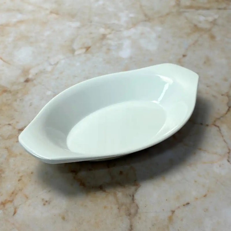 Dynasty' Dynasty Melamine Italy Designed 8 Inch Oval Dish- White - Image 1