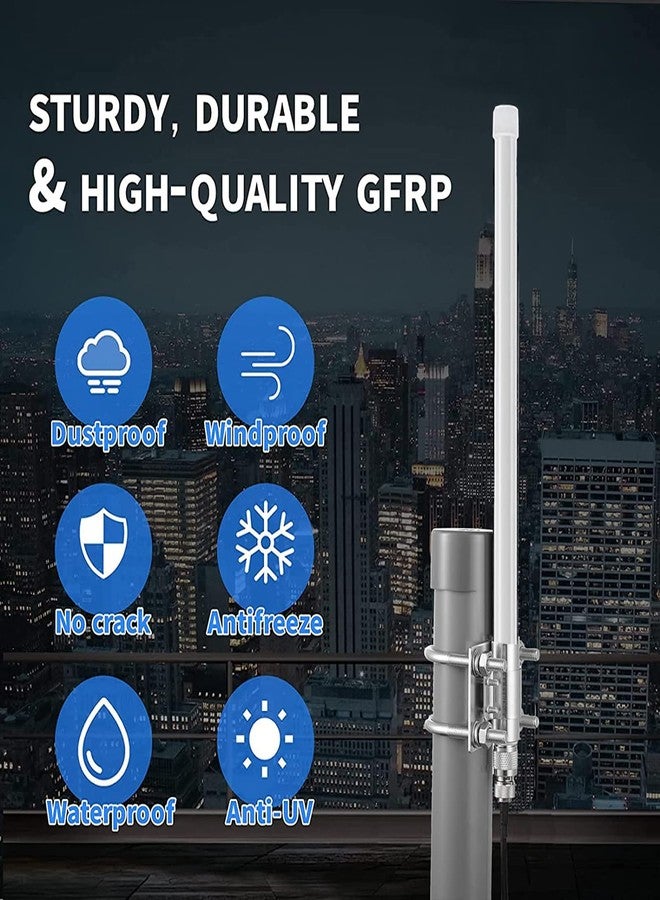 eifagur Lora 915mhz Antenna 5.8dbi Long Range Antenna with 10ft Cable for Helium Hotspot Nebra Bobcat 300 SenseCAP M1 Hotspot Finestra HNT Miner& Meshtastic LORA32 915MHz ESP32 LoRa OLED Board - Image 4