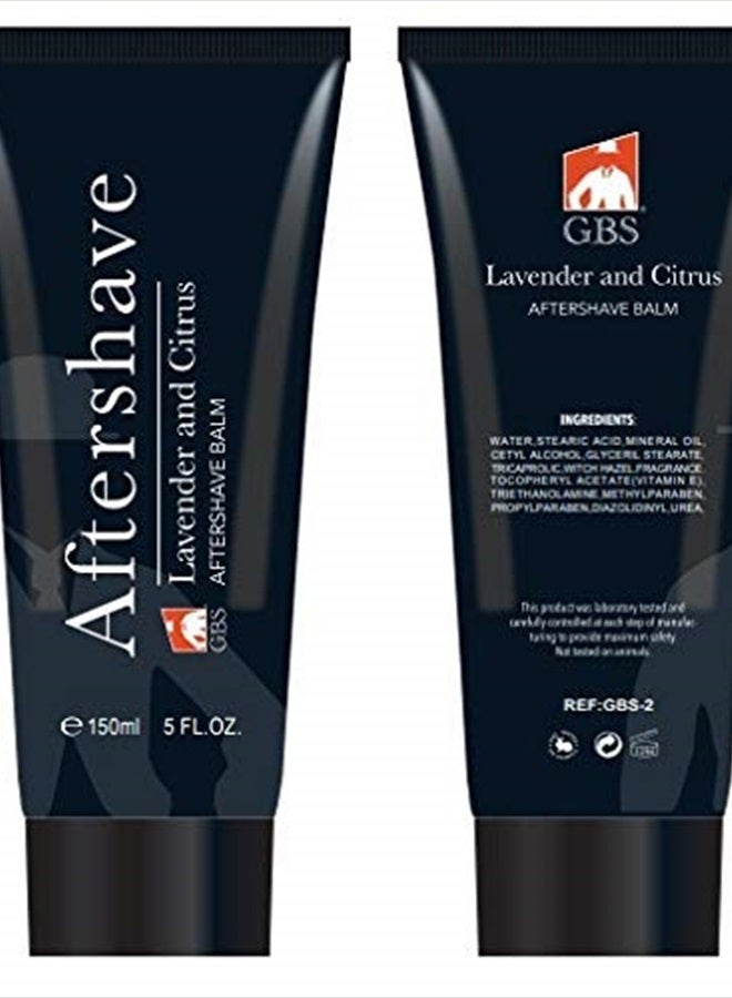 GBS After Shave Balm Set of 2 Lavender/Citrus and Sandalwood 5-Ounces Post Shave Balm - Image 3