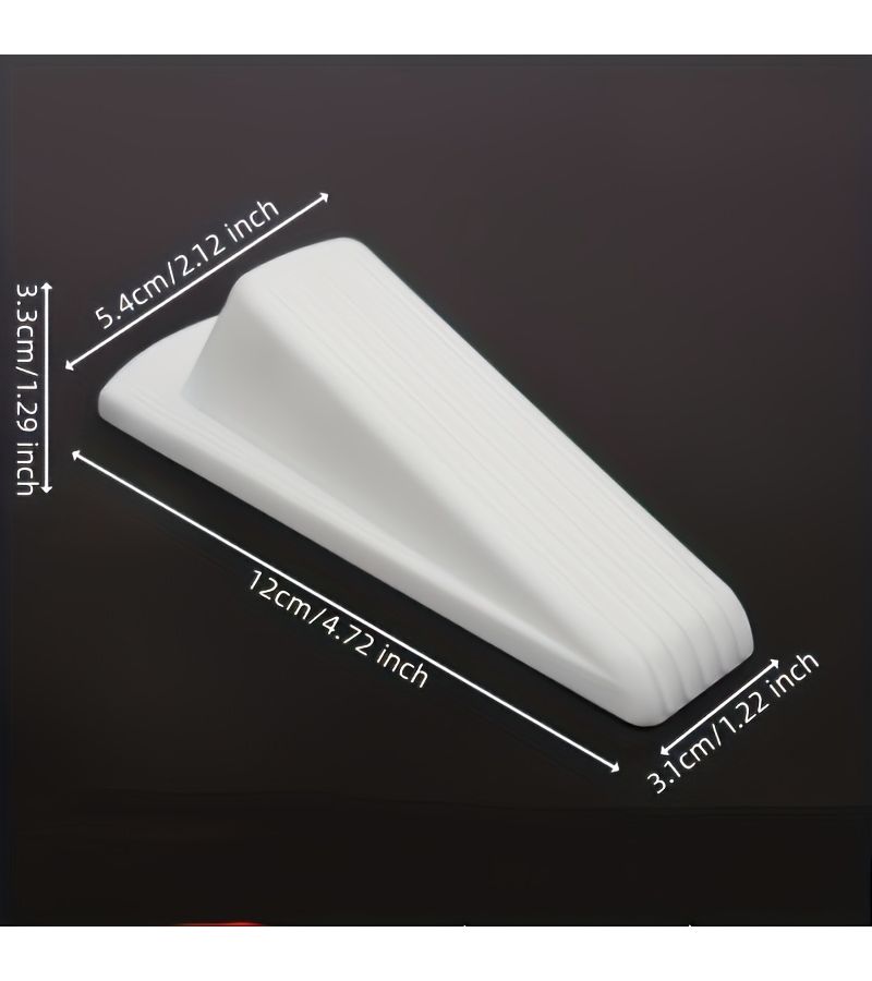 Red 2pcs Self Adhesive Anti Theft Door Stopper with Strong Suction Windproof And Antislip - Image 2