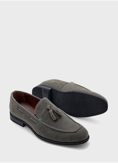 Robert Wood Tassel Detail Suede Loafers  - Image 3