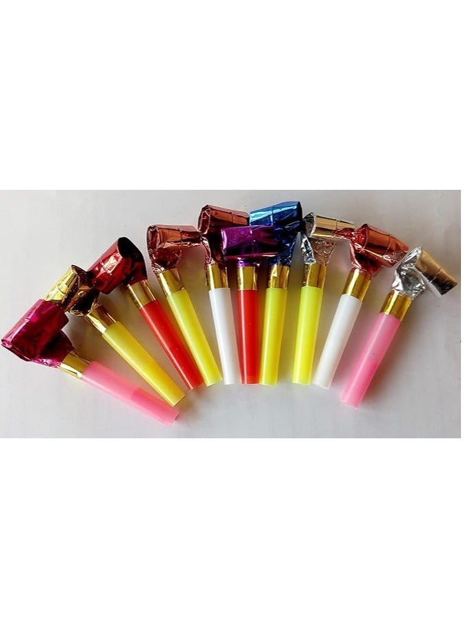 صفارة مسلية للاطفال 10 قطع، متعدد الألوان - Image 1