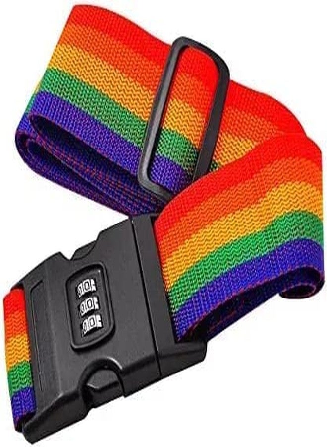 KANAbee Luggage Straps Suitcase Lock Belt Strap Heavy Duty Luggage Straps Adjustable Suitcase Belts for Traveling Business/Leisure Trip/Multi-Colour | (Pack of 1) - Image 3