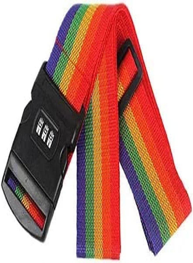 KANAbee Luggage Straps Suitcase Lock Belt Strap Heavy Duty Luggage Straps Adjustable Suitcase Belts for Traveling Business/Leisure Trip/Multi-Colour | (Pack of 1) - Image 4