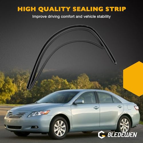 Gledewen 68151-02050 Door Window Rubber Channel Seal Front Left Compatible with Toyota Corolla S LE CE XRS Sport Sedan 2002-2008, Driver Side Door Window Seal Rubber Strip - Image 5
