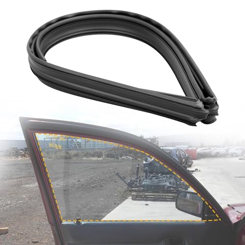 Gledewen 68151-02050 Door Window Rubber Channel Seal Front Left Compatible with Toyota Corolla S LE CE XRS Sport Sedan 2002-2008, Driver Side Door Window Seal Rubber Strip - Image 1