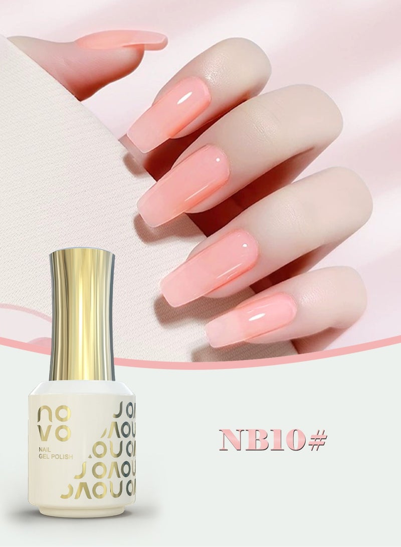 Novo Rubber Base Gel, 2 in 1 Gel Nail Polish Soak Off UV LED Nail Lamp, Nail Art Design for Women 12ml- NB10# - Image 2
