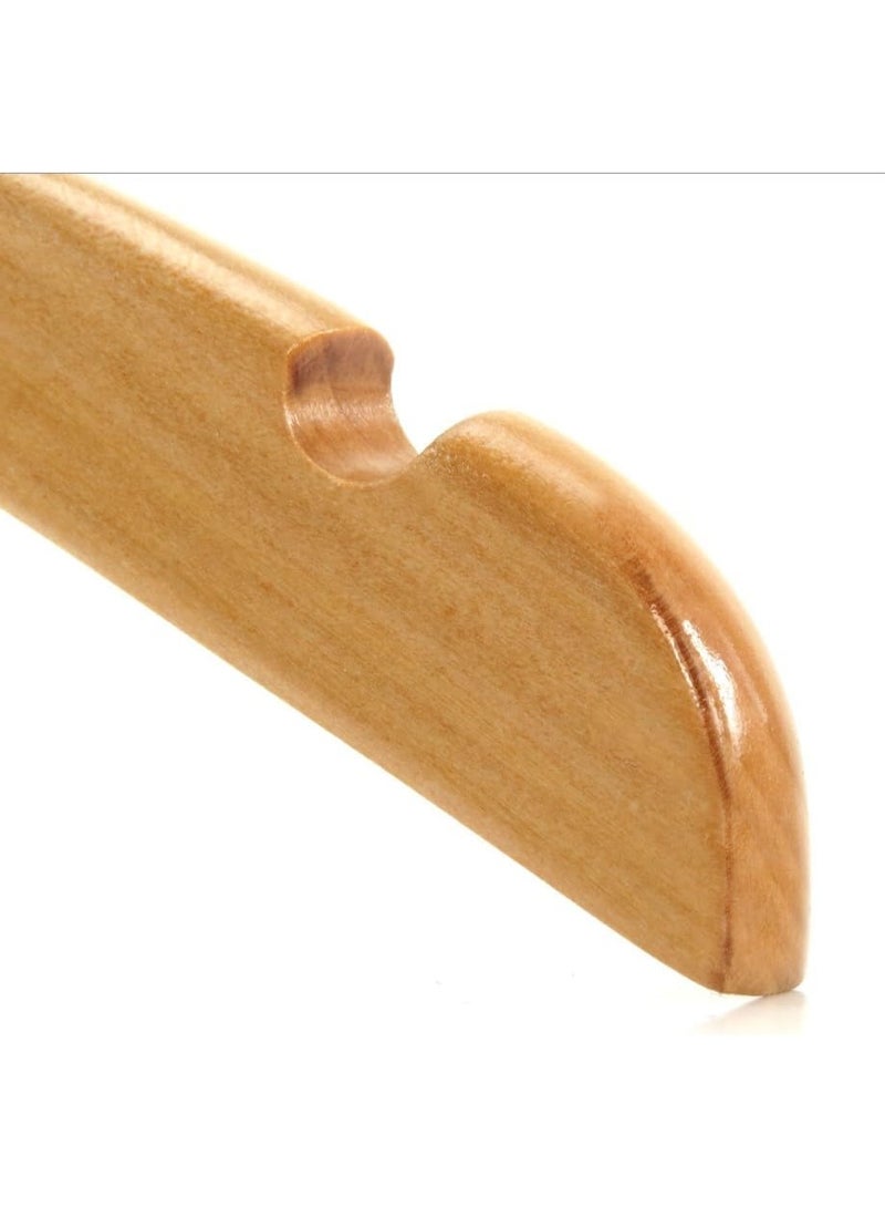 علّاقات ملابس خشب طبيعي قوية 24 قطعة – تصميم متين لحمل القمصان والبدل والفساتين و البناطيل - Image 4