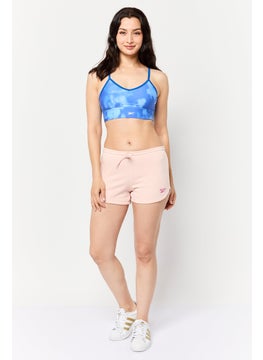 Reebok Women Sportswear Fit Running Terry Short, Light Pink  - Image 2