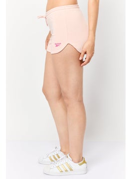 Reebok Women Sportswear Fit Running Terry Short, Light Pink  - Image 4