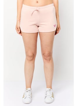 Reebok Women Sportswear Fit Running Terry Short, Light Pink  - Image 1