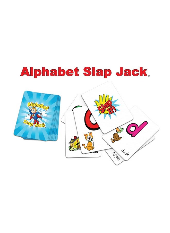 Arizona GameCo - Alphabet Slap Jack® Play 4 Alphabet Games Including Alphabet Go Fish Slapjack Abc Letter Matching Or Flash Cards Learn Upper & Lowercase Letters And Sounds Build Cvc Words Prek To 1St Grade - Image 1
