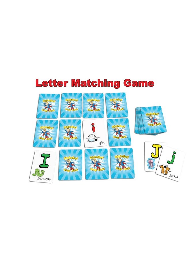 Arizona GameCo - Alphabet Slap Jack® Play 4 Alphabet Games Including Alphabet Go Fish Slapjack Abc Letter Matching Or Flash Cards Learn Upper & Lowercase Letters And Sounds Build Cvc Words Prek To 1St Grade - Image 1
