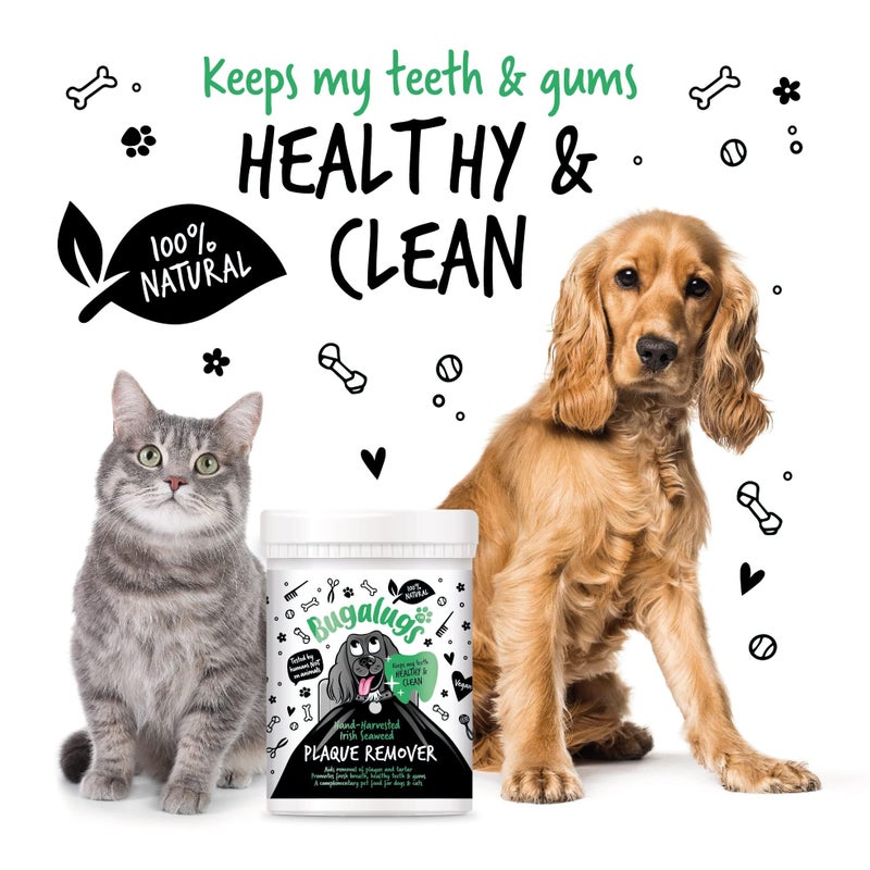 BUGALUGS Plaque Off Remover for Dog Teeth & Bad Breath 100% Natural | Plaque Off No Toothbrush or Dog Toothpaste | Remove Dog Bad Breath & Plaque Remover for Dogs & Cats (Dog 70g) - Image 4