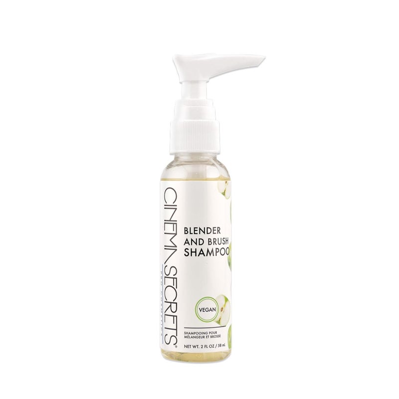 CINEMA SECRETS Vegan Makeup Brush Cleaner - Sponge & Makeup Brush Shampoo for Deep Cleansing - Removes Build-Up & Stains - Gentle & Cruelty-Free Beauty Tools Accessories (2 oz) - Image 1