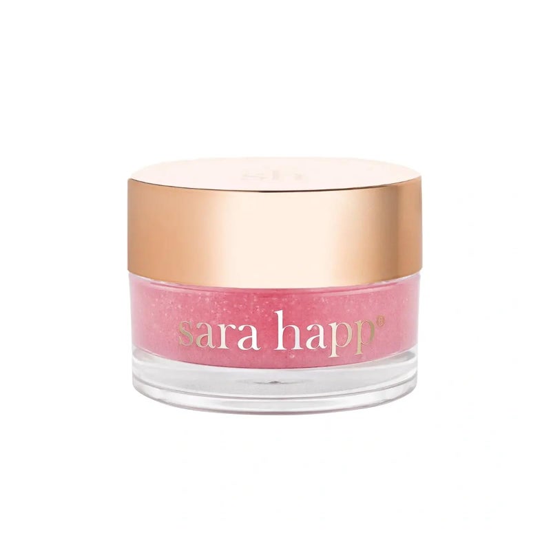 Sara Happ The Lip Scrub: Pink Grapefruit Sugar Scrub for Dry Lips - Gently Exfoliate, Polish, and Revitalize Lips with Vitamin E and Jojoba & Grape Oils, Vegan, 0.5 oz. - Image 1