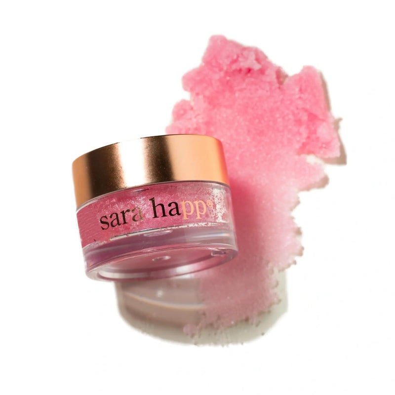 Sara Happ The Lip Scrub: Pink Grapefruit Sugar Scrub for Dry Lips - Gently Exfoliate, Polish, and Revitalize Lips with Vitamin E and Jojoba & Grape Oils, Vegan, 0.5 oz. - Image 2