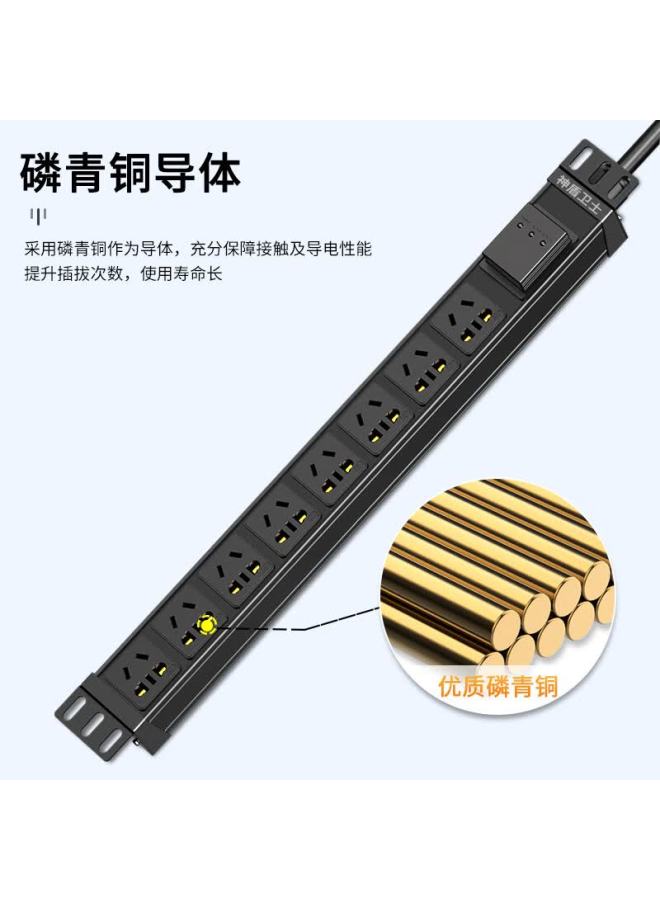 Sdws Pdu Cabinet Socket, 8 Outlets, 32a Input, 10a Output, High-power Power Strip, New National Standard, Three Lights, Lightning Protection, Industrial Connector Sg3823w - Image 5