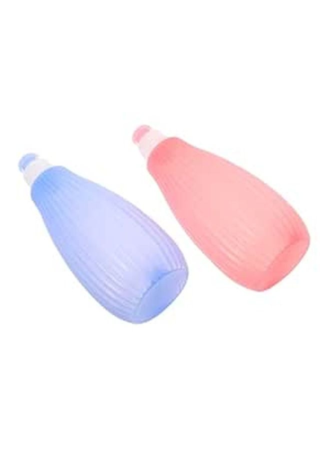 Portable Travel Bidet Bottle 350ml Personal Hygiene Sprayer Pink and Blue Set - Image 1