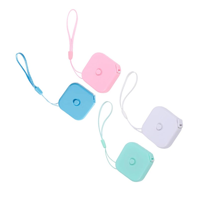 4PCS Flexible Retractable Tape Measure Set For Body Sewing Tailor And Home Use - Image 2