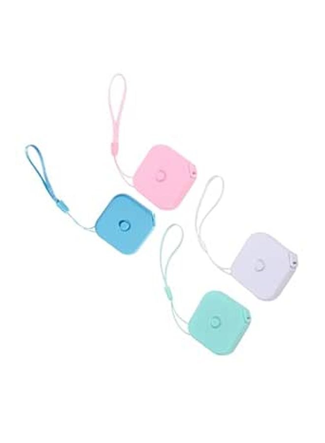 4PCS Flexible Retractable Tape Measure Set For Body Sewing Tailor And Home Use - Image 1