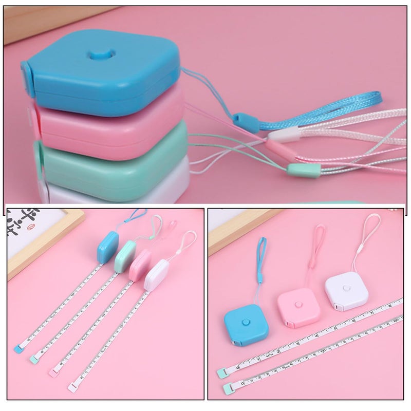 4PCS Flexible Retractable Tape Measure Set For Body Sewing Tailor And Home Use - Image 4